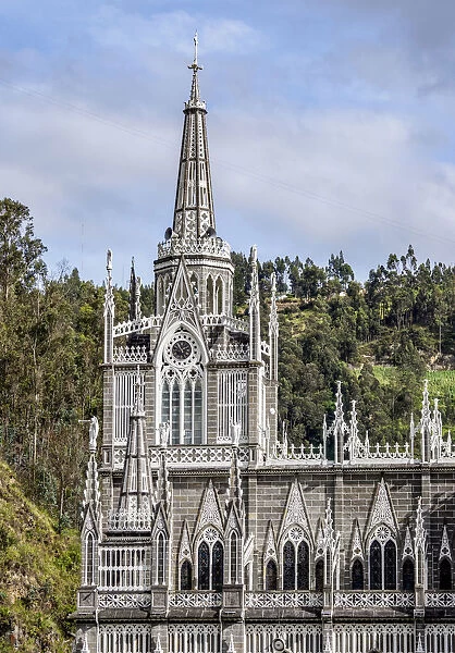 Las Lajas Sanctuary, detailed view, Narino Departmant, Colombia