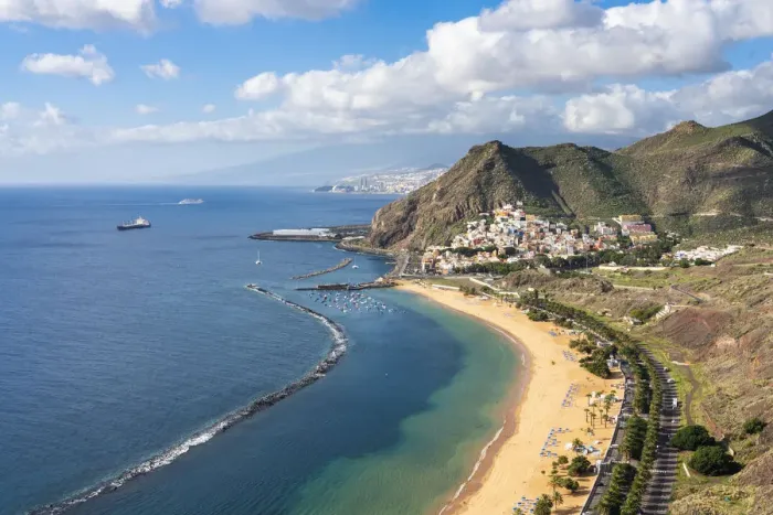 Framed Print : Las Teresitas beach, Santa Cruz de Tenerife, Tenerife, Canary Islands, Spain