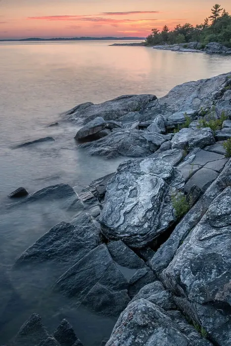 Framed Print : Late day light on the granite coast of Georgian Bay near Parry Sound, Ontario, Canada Framed Print : Late day light on the granite coast of Georgian Bay near Parry Sound, Ontario, Canada