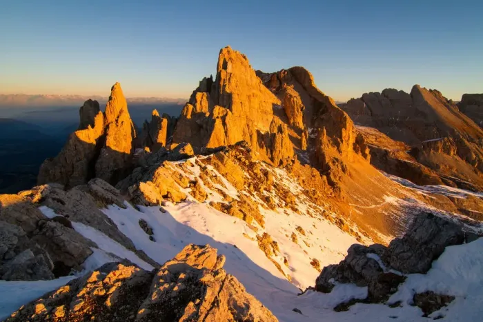 Framed Print : Latemar group at sunrise. Val di Fassa, Trentino Alto Adige, Italy
