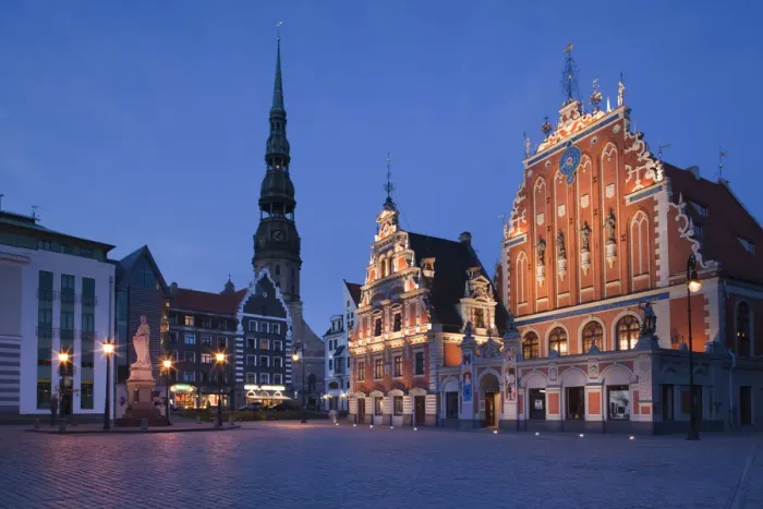Framed Print : Latvia, Riga, Old Riga, Blackheads House, b Framed Print : Latvia, Riga, Old Riga, Blackheads House, b