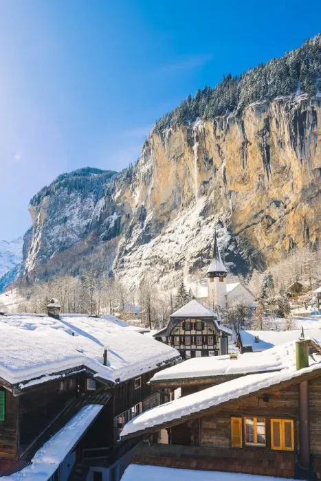 Framed Print : Lauterbrunnen, Berner Oberland, canton of Bern, Switzerland