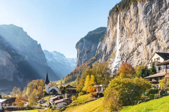 Framed Print : Lauterbrunnen, Canton of Bern, Switzerland, Europe