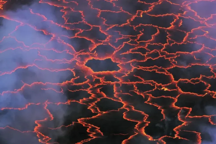 Framed Print : Lava lake Nyiragongo with glowing lava meltings - Congo, Democratic Republic, North Kivu Framed Print : Lava lake Nyiragongo with glowing lava meltings - Congo, Democratic Republic, North Kivu