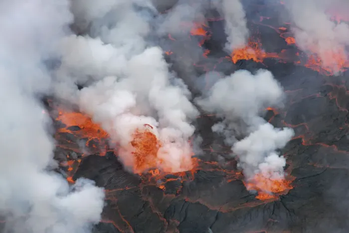 Framed Print : Lava lake Nyiragongo with lava meltings and fountains - Congo, Democratic Republic Framed Print : Lava lake Nyiragongo with lava meltings and fountains - Congo, Democratic Republic