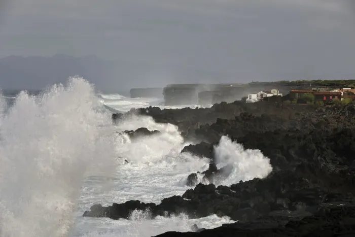 Framed Print : Lava rocks on a stormy day at Lagido, a UNESCO World Heritage Site. Pico, Azores islands Framed Print : Lava rocks on a stormy day at Lagido, a UNESCO World Heritage Site. Pico, Azores islands