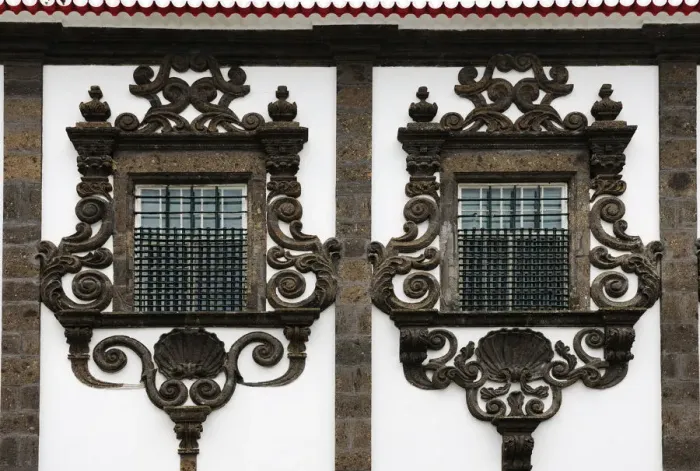 Framed Print : Lava windows (18th century) at the Carlos Machado museum in Ponta Delgada. Sao Miguel Framed Print : Lava windows (18th century) at the Carlos Machado museum in Ponta Delgada. Sao Miguel