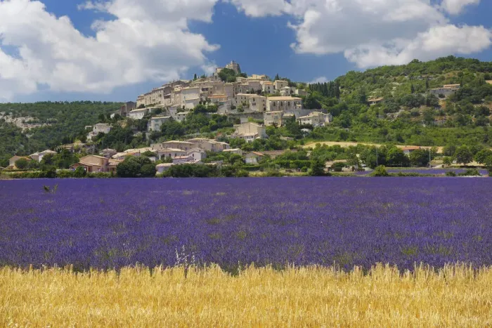 Framed Print : Lavendelfeld und Dorf Simiane la-Rotonde, Lavender (Lavendula augustifolia), Simiane la-Rotonde, Alpes-de-Haute-Provence, Provence-Alpes-Cote d Azur, Provence, France Framed Print : Lavendelfeld und Dorf Simiane la-Rotonde, Lavender (Lavendula augustifolia), Simiane la-Rotonde, Alpes-de-Haute-Provence, Provence-Alpes-Cote d Azur, Provence, France
