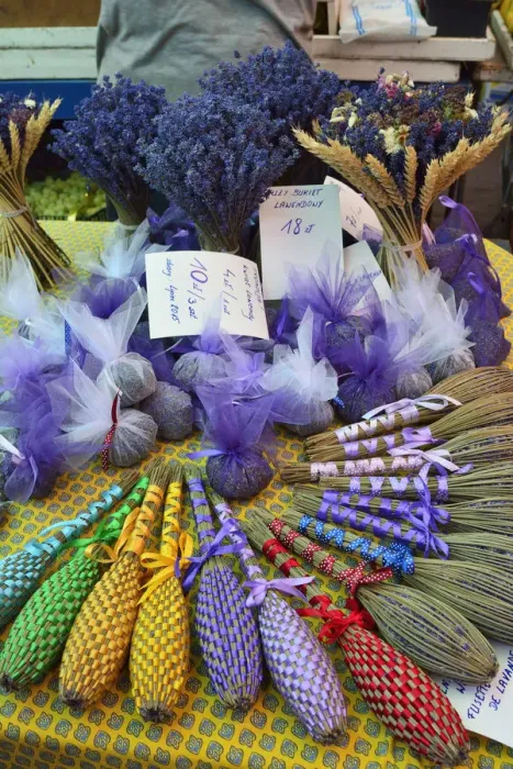 Framed Print : Lavender in the market. Krakow, Poland