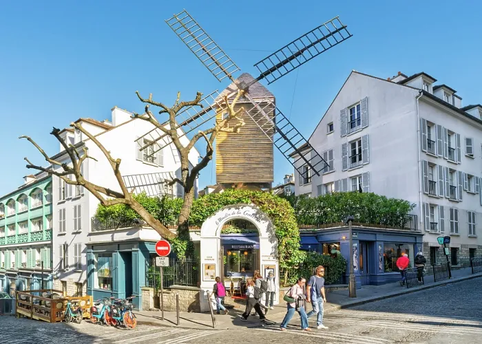 Framed Print : Le Moulin de la Galette Windmill, Montmartre, Paris, France Framed Print : Le Moulin de la Galette Windmill, Montmartre, Paris, France
