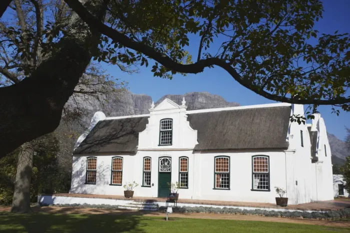 Framed Print : Le Rhone building, Boschendal Wine Estate, Franschhoek, Western Cape, South Africa