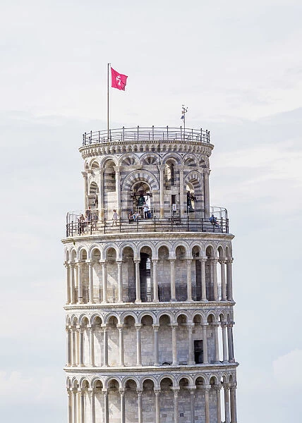 Leaning Tower, elevated view, Pisa, Tuscany, Italy