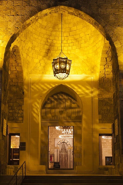 Lebanon, Beirut. The entrance to the Mansour Assaf Mosque