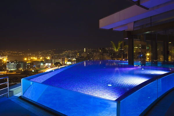 Lebanon, Beirut. The swimming pool at the Le Gray Hotel