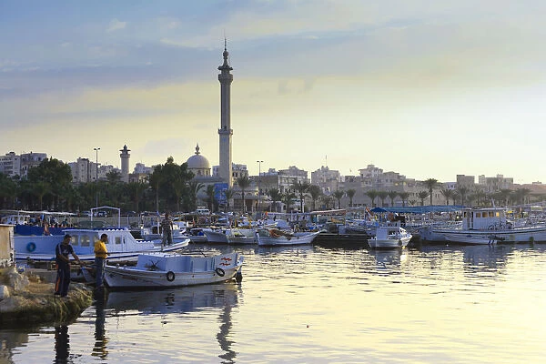 Lebanon, Tripoli, El Mina Harbour and mosque