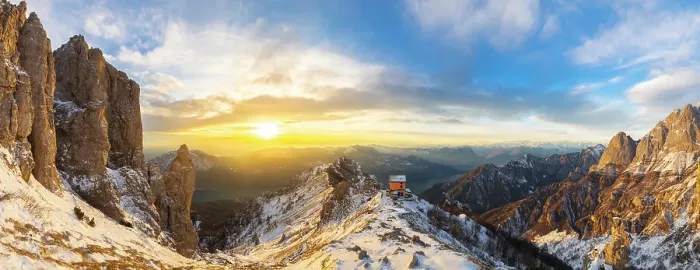 Framed Print : Lecco lake and Rifugio Rosalba at sunset during winter, Colle Pertusio, Mandello del Lario, Lecco, Lombardy, Italy Framed Print : Lecco lake and Rifugio Rosalba at sunset during winter, Colle Pertusio, Mandello del Lario, Lecco, Lombardy, Italy