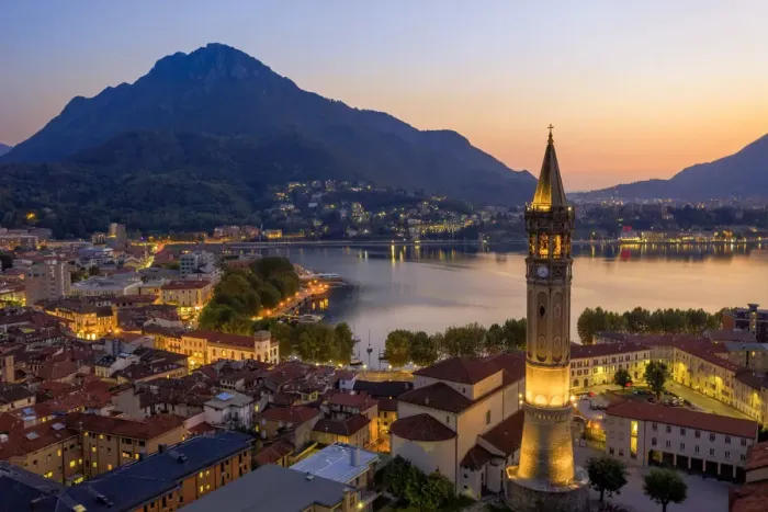 Framed Print : Lecco, Lombardy, Italy, Europe