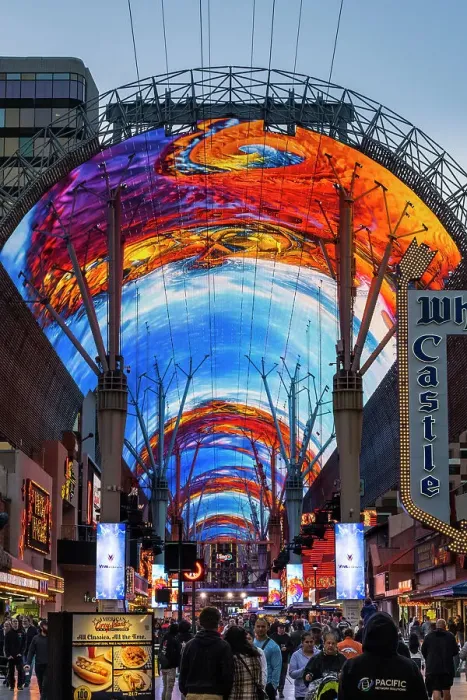 Framed Print : LED canopy over Fremont Street, Downtown, Las Vegas, Nevada, USA Framed Print : LED canopy over Fremont Street, Downtown, Las Vegas, Nevada, USA