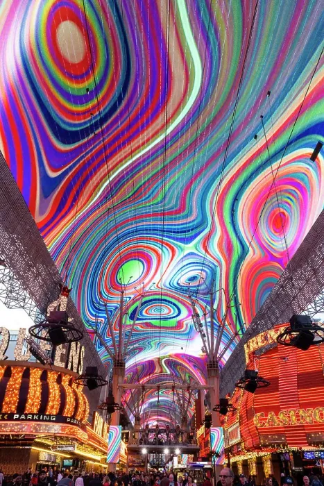 Framed Print : LED canopy over Fremont Street, Downtown, Las Vegas, Nevada, USA Framed Print : LED canopy over Fremont Street, Downtown, Las Vegas, Nevada, USA
