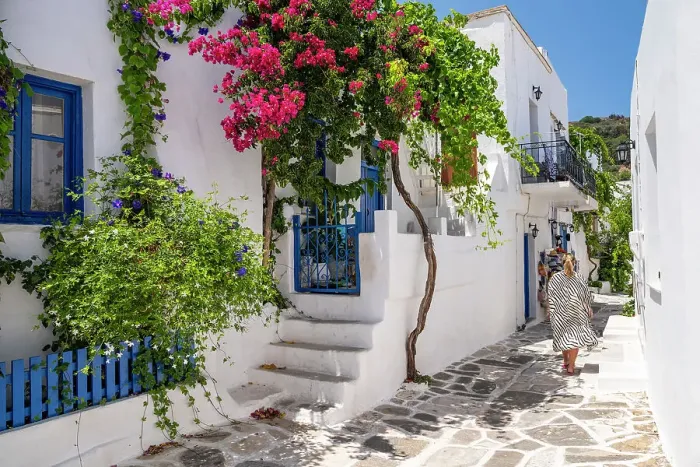 Framed Print : lefkes Paros, Greece Framed Print : lefkes Paros, Greece