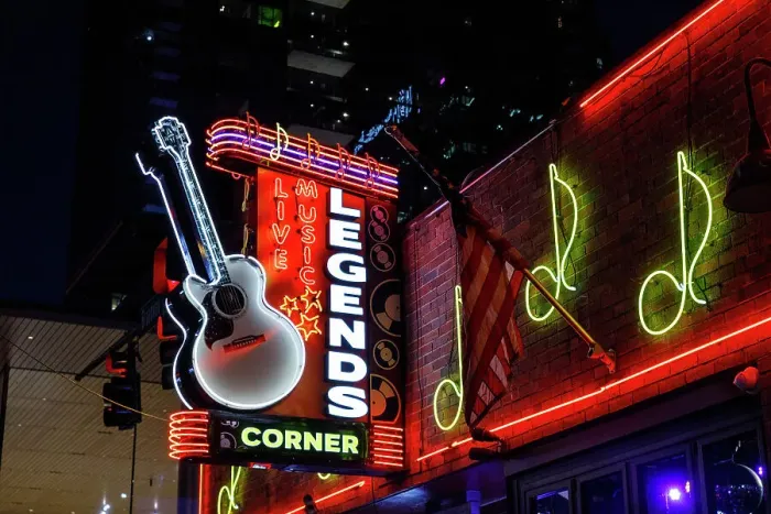 Framed Print : Legends Corner, Broadway, Nashville, Tennessee, USA Framed Print : Legends Corner, Broadway, Nashville, Tennessee, USA