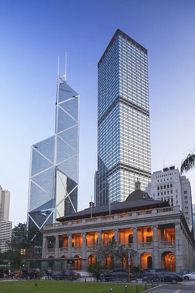 Legislative Council Building, Bank of China and Cheung Kong Centre, Central, Hong Kong