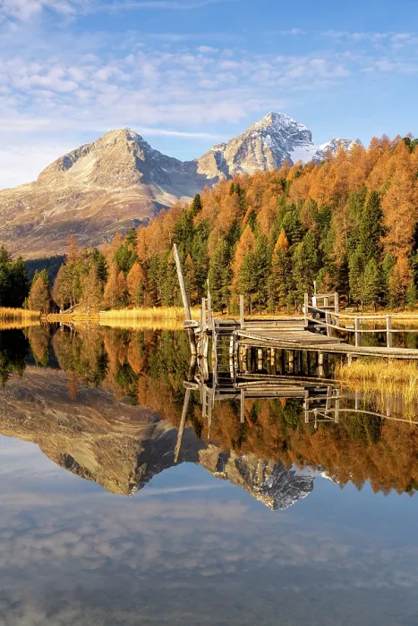 Framed Print : Lej da Staz (Lake of Staz). Celerina / Schlarigna, St Moritz, canton of Graubunden, Engadine, Switzerland Framed Print : Lej da Staz (Lake of Staz). Celerina / Schlarigna, St Moritz, canton of Graubunden, Engadine, Switzerland