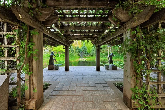 Framed Print : Leo Mol Gardens. Bronze sculptures by internationally recognized sculptor Leo Mol. Assiniboine Park, Winnipeg, Manitoba, Canada Framed Print : Leo Mol Gardens. Bronze sculptures by internationally recognized sculptor Leo Mol. Assiniboine Park, Winnipeg, Manitoba, Canada