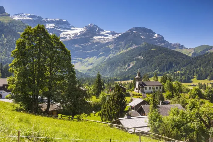 Framed Print : Les Diablerets, Canton Vaud, Switzerland Framed Print : Les Diablerets, Canton Vaud, Switzerland