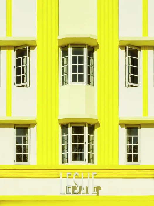 Framed Print : Detail of The Leslie Hotel, Art Deco District, Ocean Drive South Beach, Miami Beach, Miami, Florida, USA