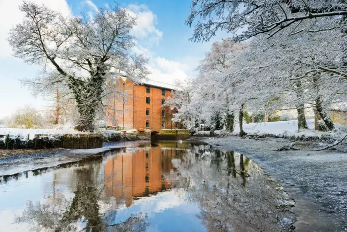 Framed Print : Letheringsett Water Mill in Winter, Letheringsett, Norfolk, England Framed Print : Letheringsett Water Mill in Winter, Letheringsett, Norfolk, England