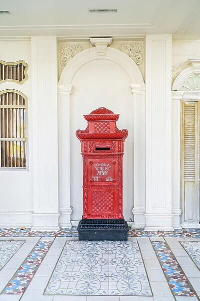 Letter Box at the Kasikorn Bank building, Old town, Phuket, Thailand