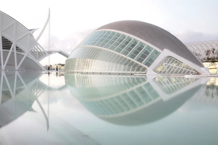 Framed Print : L'hemisferic (Hemispheric), Ciudad de los artes y ciencias (City of Arts and Sciences) at dawn, Valencia, Spain Framed Print : L'hemisferic (Hemispheric), Ciudad de los artes y ciencias (City of Arts and Sciences) at dawn, Valencia, Spain