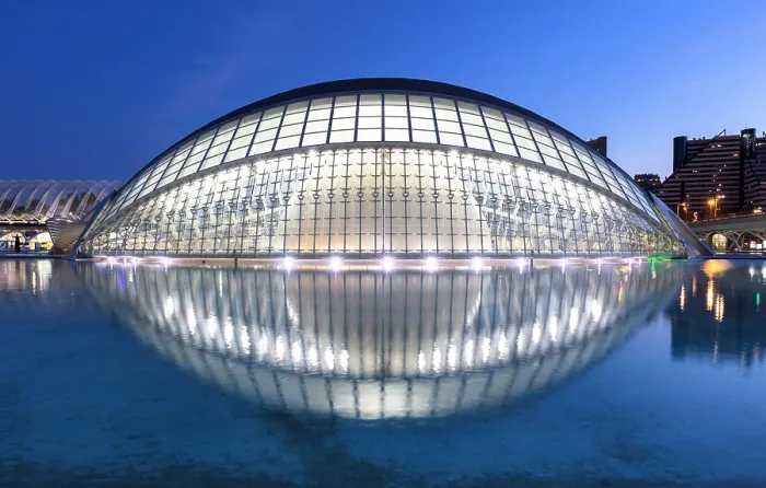 Framed Print : L'Hemisferic (The Hemispheric) at dusk, reflecting in water, Ciudad de los artes y ciencias (City of Arts and Sciences), Valencia, Spain Framed Print : L'Hemisferic (The Hemispheric) at dusk, reflecting in water, Ciudad de los artes y ciencias (City of Arts and Sciences), Valencia, Spain