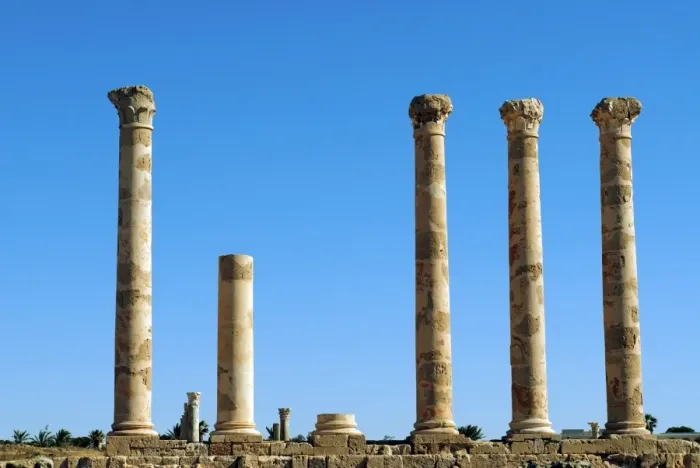 Framed Print : Libya, Sabratha. Columns Framed Print : Libya, Sabratha. Columns