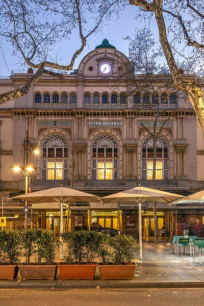 Liceu opera house, Barcelona, Catalonia, Spain