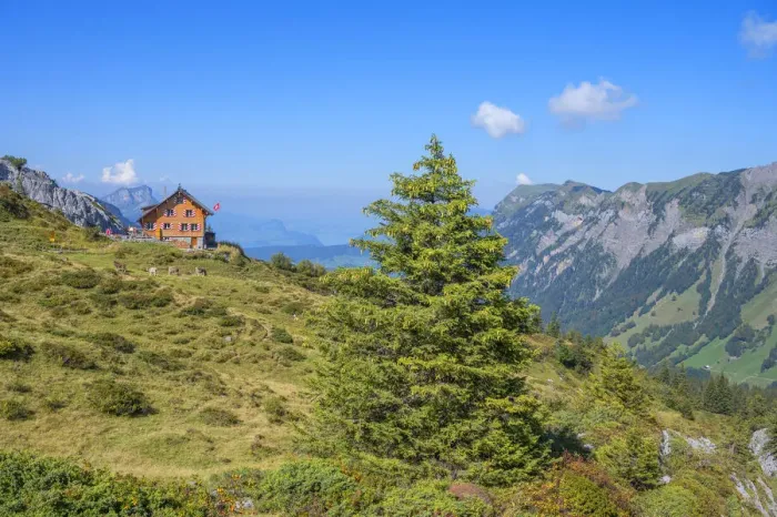Framed Print : Lidernen hut at Chaiserstock mountain range, Riemenstalden, Glarner Alps, canton Schwyz, Switzerland Framed Print : Lidernen hut at Chaiserstock mountain range, Riemenstalden, Glarner Alps, canton Schwyz, Switzerland
