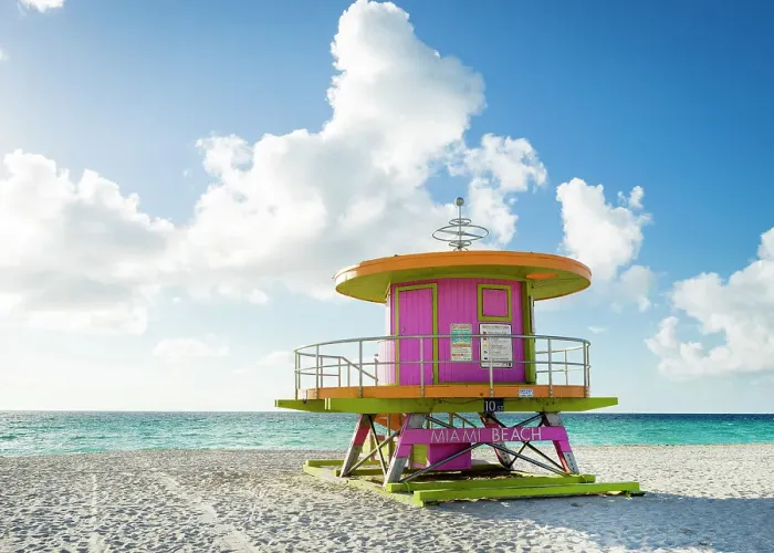 Framed Print : Liefguard hut, South Miami Beach, Miami, Florida, USA Framed Print : Liefguard hut, South Miami Beach, Miami, Florida, USA