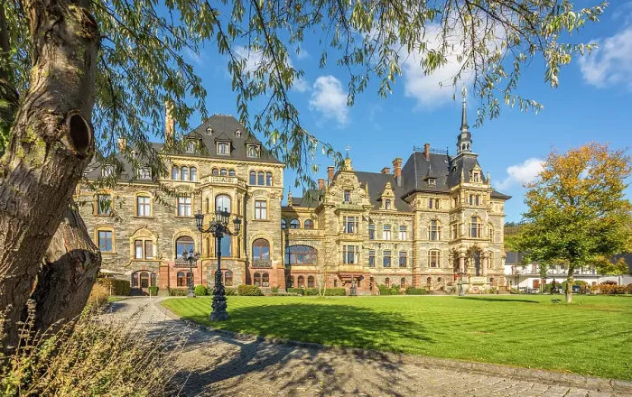 Framed Print : Lieser Castle and Park, Lieser, Mosel, Rhineland-Palatinate, Germany Framed Print : Lieser Castle and Park, Lieser, Mosel, Rhineland-Palatinate, Germany