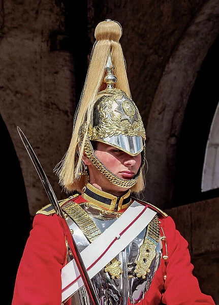 Life Guard mounted at Horse Guards, London, England, United Kingdom