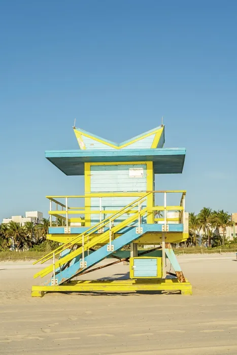 Framed Print : Lifeguard Tower, South Beach, Miami, Florida, USA Framed Print : Lifeguard Tower, South Beach, Miami, Florida, USA