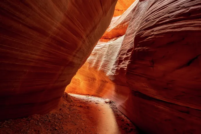 Framed Print : Light on Peek-a-Boo slot canyon in Kanab, Utah, USA Framed Print : Light on Peek-a-Boo slot canyon in Kanab, Utah, USA