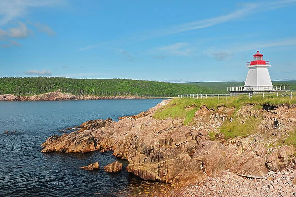Lighthouse on Cape Breton Neil's Harbour, Nova Scotia, Canada