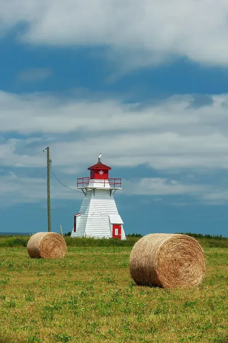 Framed Print : Lighthouse in Darnley Basin Darnley, Prince Edward Island, Canada Framed Print : Lighthouse in Darnley Basin Darnley, Prince Edward Island, Canada