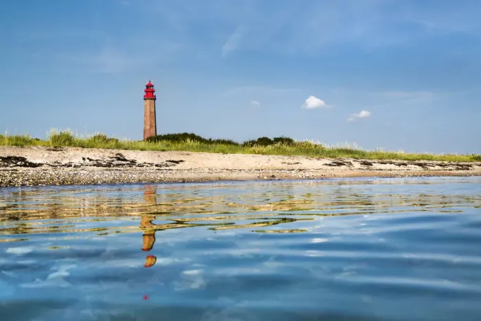 Framed Print : Lighthouse FlAogge, Fehmarn island, Baltic coast, Schleswig-Holstein, Germany Framed Print : Lighthouse FlAogge, Fehmarn island, Baltic coast, Schleswig-Holstein, Germany