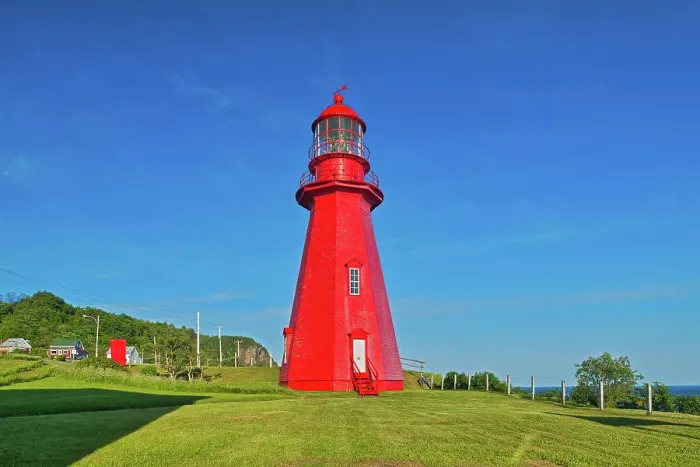 Framed Print : Lighthouse on Gulf of St. Lawrenceon the Gaspe Peninsula, Quebec, Canada Framed Print : Lighthouse on Gulf of St. Lawrenceon the Gaspe Peninsula, Quebec, Canada
