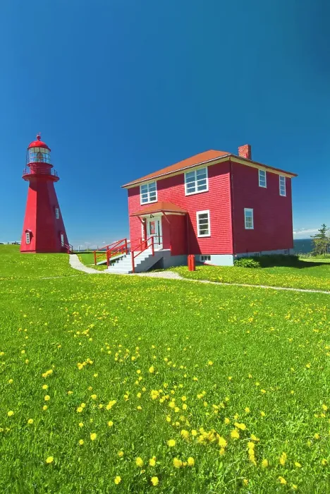 Framed Print : Lighthouse on Gulf of St. Lawrenceon the Gaspe Peninsula, Quebec, Canada Framed Print : Lighthouse on Gulf of St. Lawrenceon the Gaspe Peninsula, Quebec, Canada