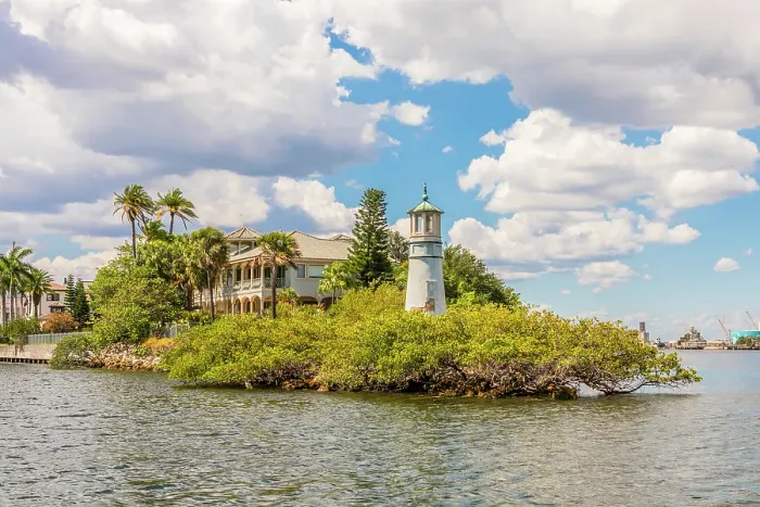 Framed Print : Lighthouse, Hillsborough River, Tampa, Florida, USA Framed Print : Lighthouse, Hillsborough River, Tampa, Florida, USA