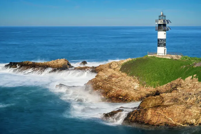 Framed Print : Lighthouse, Isla Pancha, Ribadeo, Galicia Framed Print : Lighthouse, Isla Pancha, Ribadeo, Galicia