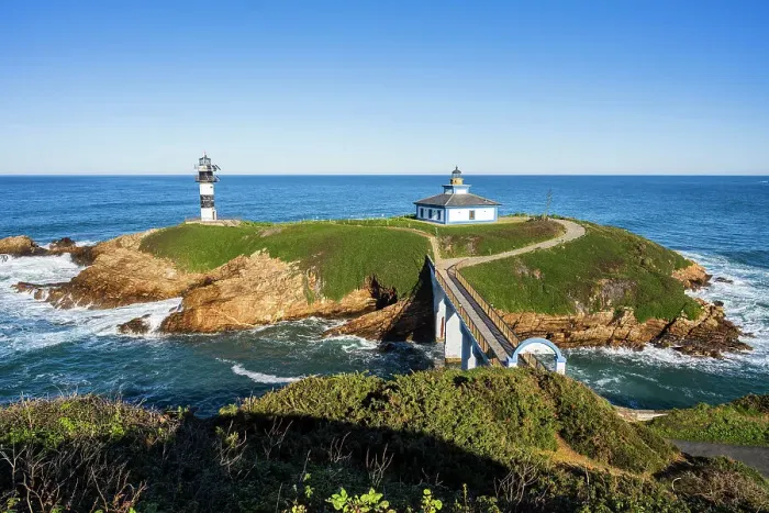 Framed Print : Lighthouse, Isla Pancha, Ribadeo, Galicia Framed Print : Lighthouse, Isla Pancha, Ribadeo, Galicia